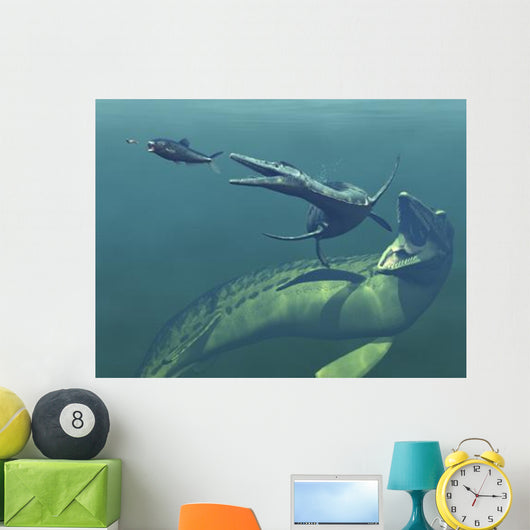 Marine Predators Cretaceous Period Wall Decal Design 2