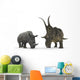 Adult Diabloceratops Compared to Wall Decal