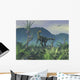 Colorful Adult Male Dilophosaurus Wall Decal