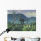 Colorful Adult Male Dilophosaurus Wall Decal