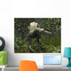 Dilophosaurus amidst Ginkgo Trees Wall Decal