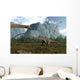 Diplodocus Dinosaurs Graze While Wall Decal
