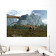 Diplodocus Dinosaurs Graze While Wall Decal
