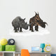 Adult Einiosaurus Compared to Wall Decal