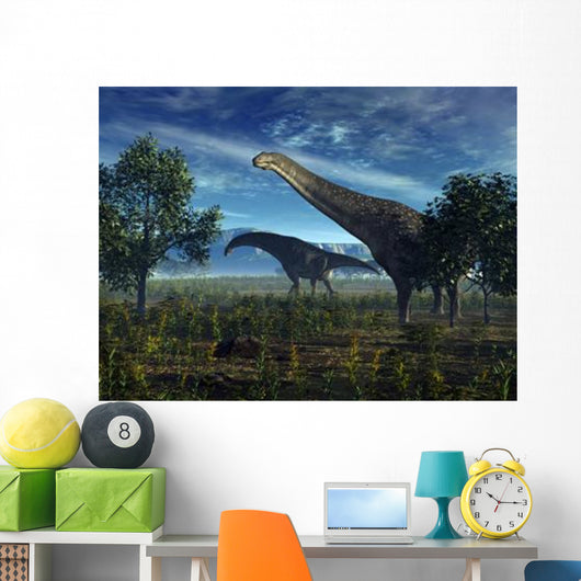 Isisaurus Dinosaurs Wander Lush Wall Decal