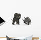 Nedoceratops Compared to Adult Wall Decal