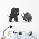 Nedoceratops Compared to Adult Wall Decal