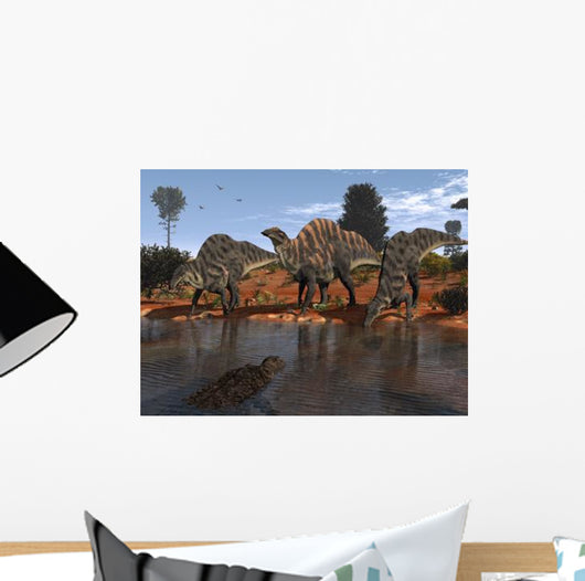 Ouranosaurus Drink Watering Hole Wall Decal