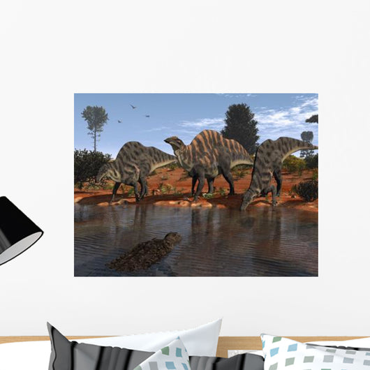 Ouranosaurus Drink Watering Hole Wall Decal