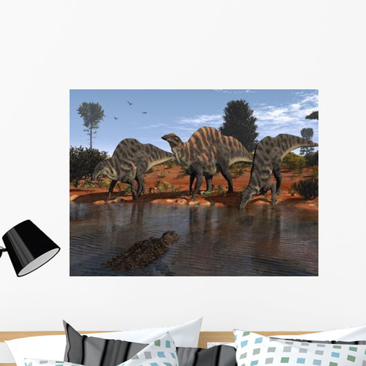 Ouranosaurus Drink Watering Hole Wall Decal