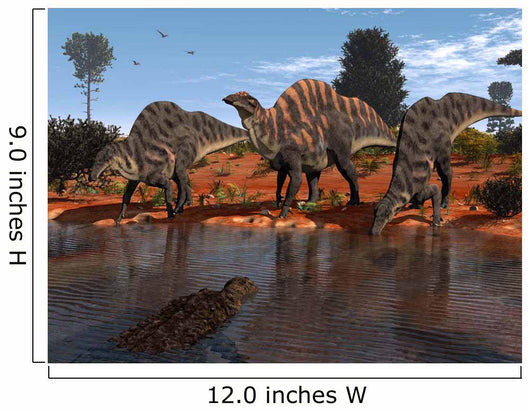 Ouranosaurus Drink Watering Hole Wall Decal