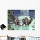 Pair Parasaurolophus Feed Flora Wall Decal