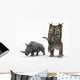 Adult Pentaceratops Compared to Wall Decal
