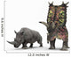 Adult Pentaceratops Compared to Wall Decal