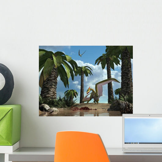 Pterosaur Flying Reptile Lands Wall Decal