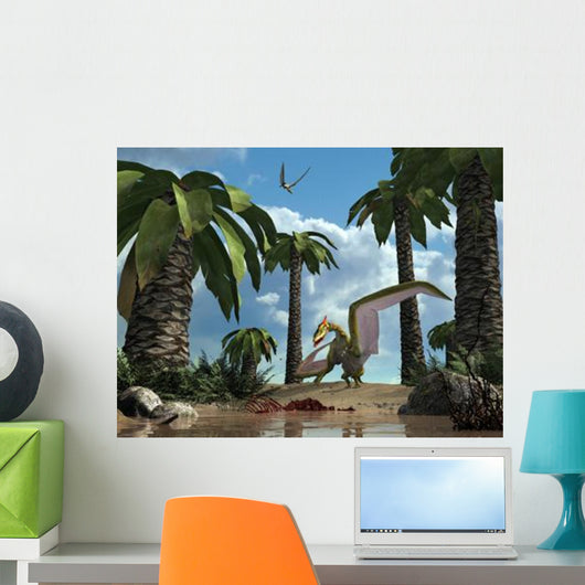 Pterosaur Flying Reptile Lands Wall Decal