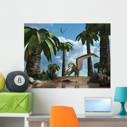 Pterosaur Flying Reptile Lands Wall Decal