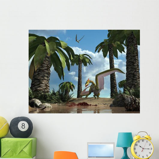 Pterosaur Flying Reptile Lands Wall Decal