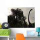 Pair Sauroposeidon Feed Leaves Wall Decal