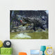 Suchomimus Snags Shark from Wall Decal