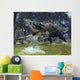 Suchomimus Snags Shark from Wall Decal
