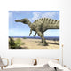 Carnivorous Suchomimus Wanders Beach Wall Decal