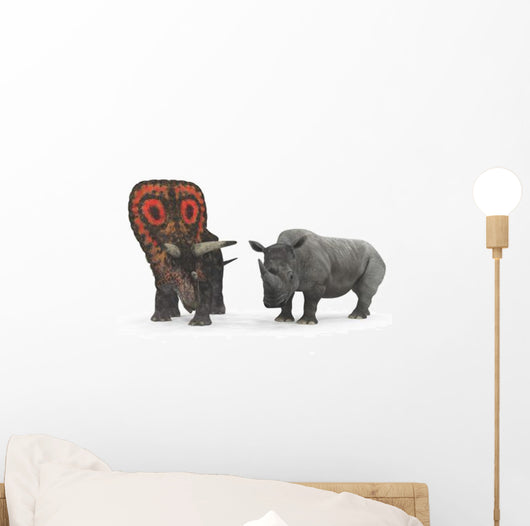 Adult Torosaurus Compared to Wall Decal
