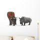 Adult Torosaurus Compared to Wall Decal
