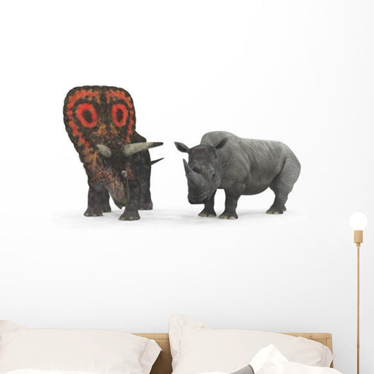 Adult Torosaurus Compared to Wall Decal