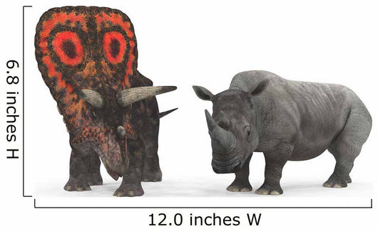 Adult Torosaurus Compared to Wall Decal