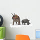 Adult Triceratops Compared to Wall Decal