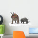 Adult Triceratops Compared to Wall Decal
