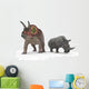 Adult Triceratops Compared to Wall Decal