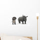 Adult Zuniceratops Compared to Wall Decal