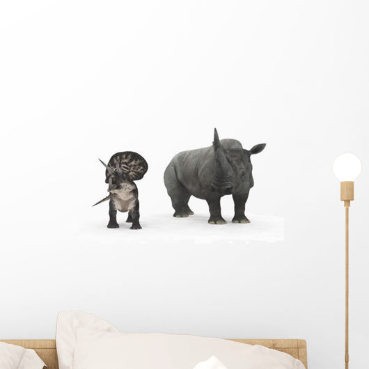 Adult Zuniceratops Compared to Wall Decal