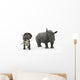 Adult Zuniceratops Compared to Wall Decal