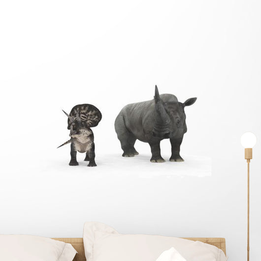 Adult Zuniceratops Compared to Wall Decal