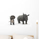 Adult Zuniceratops Compared to Wall Decal
