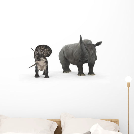 Adult Zuniceratops Compared to Wall Decal