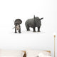 Adult Zuniceratops Compared to Wall Decal