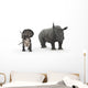 Adult Zuniceratops Compared to Wall Decal