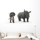 Adult Zuniceratops Compared to Wall Decal