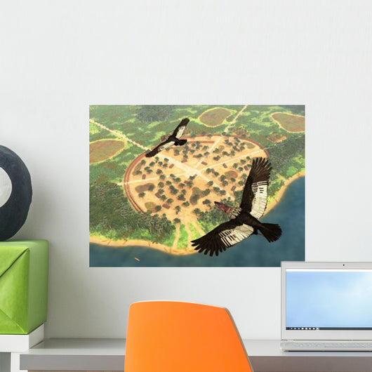 Pair Andean Condors Fly Wall Decal