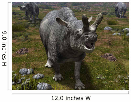 Brontotherium Leaves His Forest Wall Decal