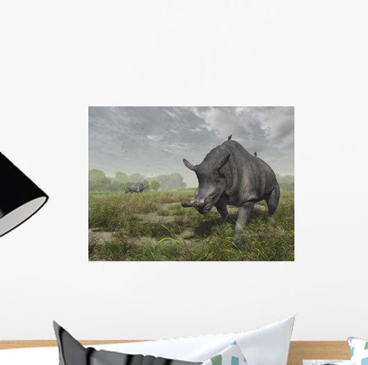 Brontotherium Wander Lush Late Wall Decal