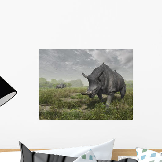 Brontotherium Wander Lush Late Wall Decal