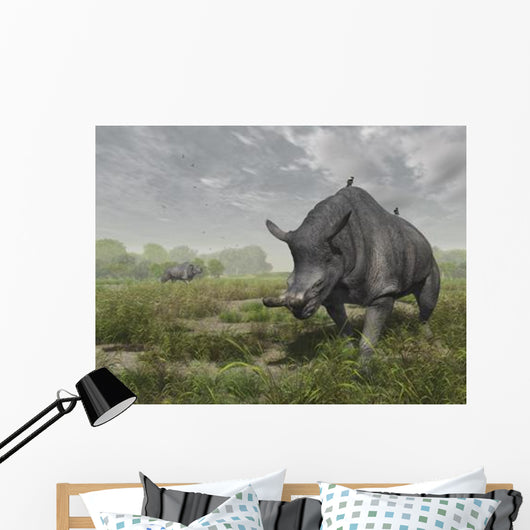 Brontotherium Wander Lush Late Wall Decal