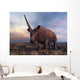 Elasmotherium Grazing Wall Decal