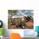 Pleistocene Black Vultures Feed Wall Decal