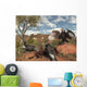 Pleistocene Black Vultures Feed Wall Decal
